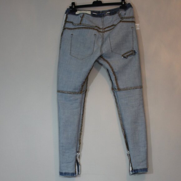 Kollar Men  handcrafted stretch denim slim  Jeans pull on size 32 - Picture 4 of 9